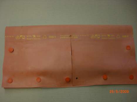 Isolier-Abdecktuch nach EN 61112 mit Druckknopf-Verschluss