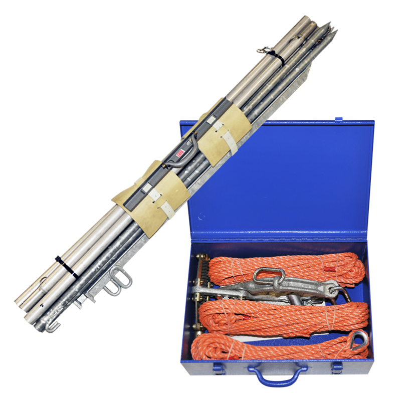 Holzmast-Abspannvorrichtung