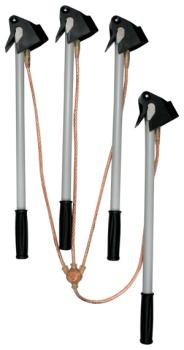 EKV für Nsp.-Freileitungen 4 Einhängeklemmen (2x600+2x900 mm)