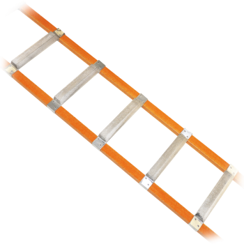 Dach-Auflegeleiter aus Polyester/Alu, Länge 2,18 m, 8 Sprossen