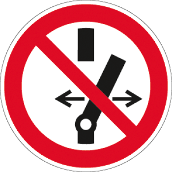 Schild "Schalten verboten" aus Kunststoff , 100 mm Ø