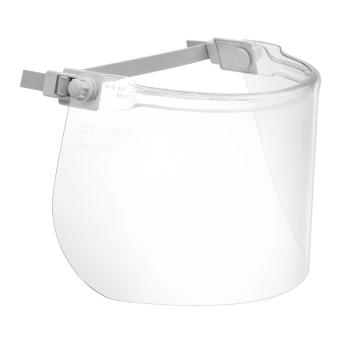Elektriker-Gesichtsschutzschirm nach EN 166 mit Zusatzkennzeichnung nach GS-ET-29,  beschlagfreie Schutzscheibe