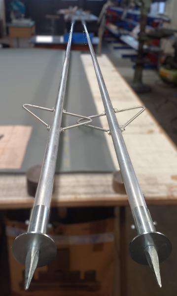 Mastaufstellgerät Alu ungeteilt, Länge 5,5 m