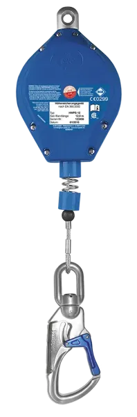 Höhensicherungsgerät EN 360, Kunststoffgehäuse, 9,0 m Drahtseil, 3,2 kg