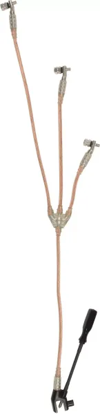 Erdungs- und Kurzschließvorrichtung, Seilquerschnitt 25/25 mm", max. Kurzschlußstrom 4,9 kA/1s