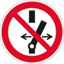 Schild "Schalten verboten" auf Magnetfolie, 100 mm Ø